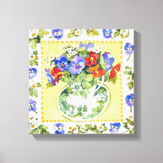 Stiefmütterchen - Nasturien 2013 Leinwanddruck (Vorderseite)