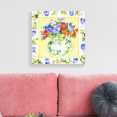 Stiefmütterchen - Nasturien 2013 Leinwanddruck (Insitu (Wohnzimmer))