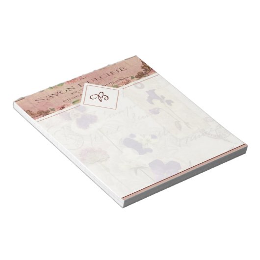 Stiefmütterchen Notepad Notizblock (angewinkelt)