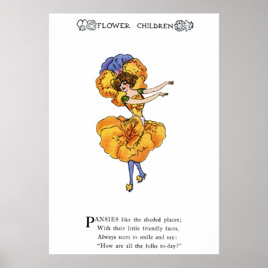 Stiefmütterchen (Pansy) Poster (Vorne)