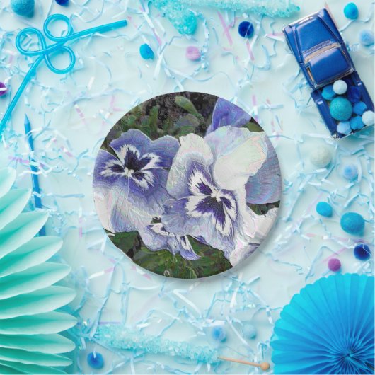 STIEFMÜTTERCHEN PAPPTELLER (Party)