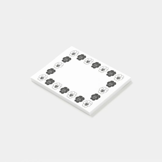 Stiefmütterchen Post-it Klebezettel (angewinkelt)