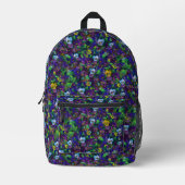 Stiefmütterchen-Rucksack [lila] Bedruckter Rucksack (Vorderseite)