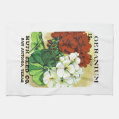 Stiefmütterchen-Samenpackungsetikett Geschirrtuch (Horizontal)