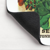 Stiefmütterchen-Samenpackungsetikett Mousepad (Ecke)