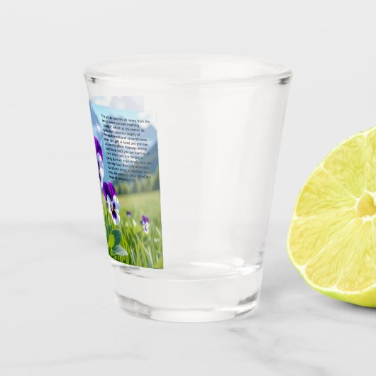 Stiefmütterchen Schnapsglas (Rechts)