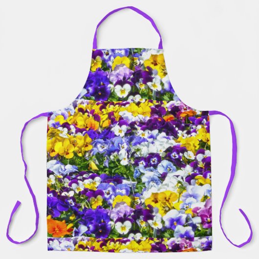 Stiefmütterchen Schürze (Vorderseite)