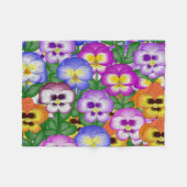 Stiefmütterchen Small Fleece Blanket (Vorderseite (Horizontal))