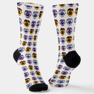 Stiefmütterchen Socken
