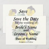 Stiefmütterchen Sorbet Gelber Sprung Auf Save The Date (Vorne/Hinten)