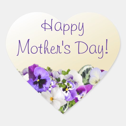 Stiefmütterchen Stickers (Vorderseite)