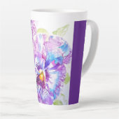 Stiefmütterchen Stiefmütterchen-Blume Floral Wasse Milchtasse (Rechte Ecke)