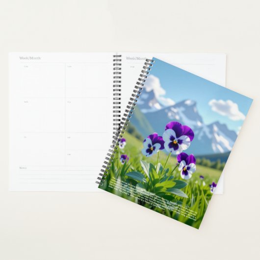 Stiefmütterchen-Symbolik-Kalender Planer (Anzeige)