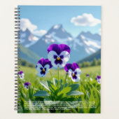 Stiefmütterchen-Symbolik-Kalender Planer (Vorderseite)