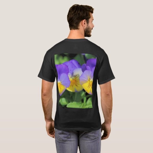 Stiefmütterchen T-Shirt (Schwarz voll)
