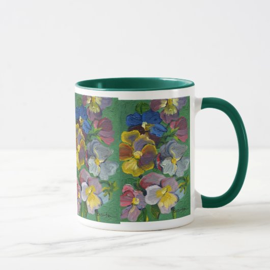 Stiefmütterchen Tasse (Rechts)