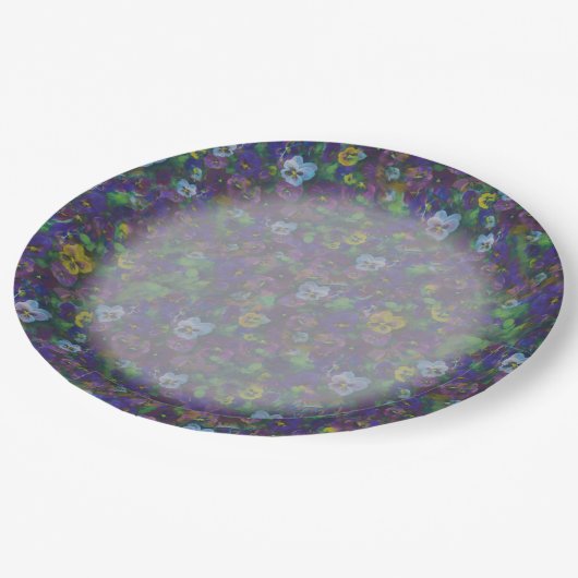 Stiefmütterchen Teller [lila] (Schrägansicht)
