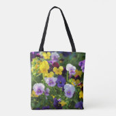 Stiefmütterchen Tote Tasche (Rückseite)