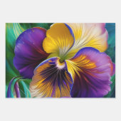 Stiefmütterchen und abstrakt geschenkpapier set (Vorderseite 2)