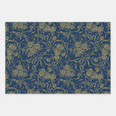 Stiefmütterchen und Bogen - Blumenzwiebelblätter Geschenkpapier Set (Vorderseite 3)