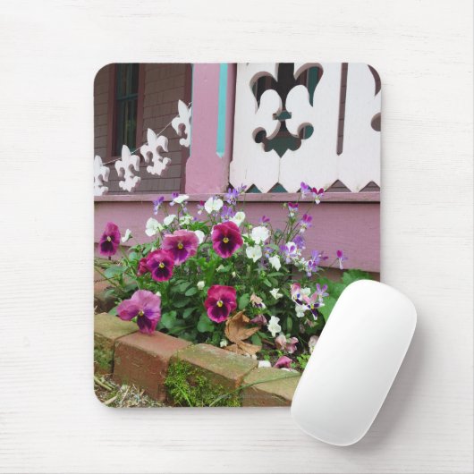 Stiefmütterchen und Fleur-de-lis - Martha's Vineya Mousepad (Mit Mouse)
