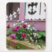 Stiefmütterchen und Fleur-de-lis - Martha's Vineya Mousepad (Vorne)