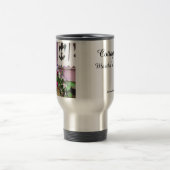 Stiefmütterchen und Fleur-de-lis - Martha's Vineya Reisebecher (Mittel)