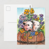 Stiefmütterchen und Freunde Postkarte (Vorne/Hinten)