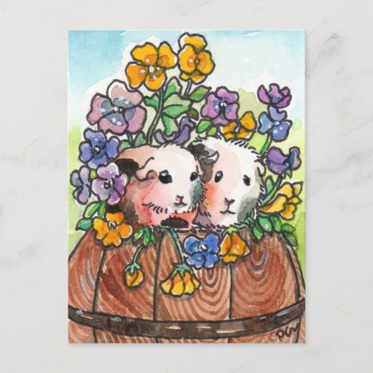 Stiefmütterchen und Freunde Postkarte (Vorderseite)