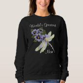 Stiefmütterchen und Libellen Sweatshirt (Vorderseite)