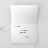 Stiefmütterchen und Muttertag der Schmetterlinge Karte (Innenseite)