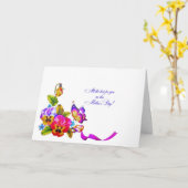 Stiefmütterchen und Muttertag der Schmetterlinge Karte (Gelbe Blume)