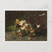 Stiefmütterchen und Schmetterlinge, Wisinger Postkarte (Vorderseite)