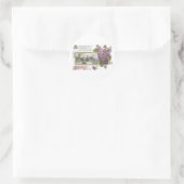 Stiefmütterchen und Serene Vignette Vintag zum Geb Runder Aufkleber (Tasche)