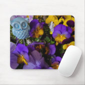 Stiefmütterchen und Uhmousepad Mousepad (Mit Mouse)