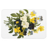 Stiefmütterchen und Veilchen Vintage-Kunst Magnet (Horizontal)