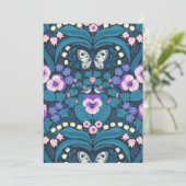 Stiefmütterchen, Vögel und Schmetterlinge (Stehend Vorderseite)