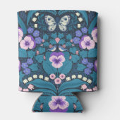 Stiefmütterchen, Vögel und Schmetterlinge Dosenkühler (Rückseite)