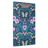 Stiefmütterchen, Vögel und Schmetterlinge Klemmbrett (Rechts)