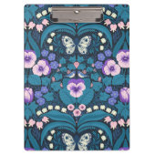 Stiefmütterchen, Vögel und Schmetterlinge Klemmbrett (Vorderseite)