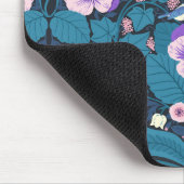 Stiefmütterchen, Vögel und Schmetterlinge Mousepad (Ecke)