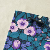 Stiefmütterchen, Vögel und Schmetterlinge Strandtuch (Beispiel)