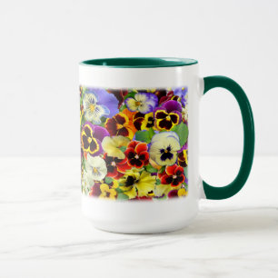 Stiefmütterchen ~ Wecker-Tasse Tasse