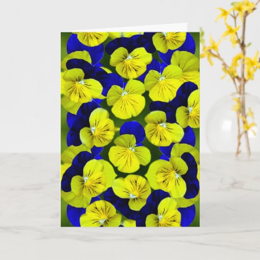 Stiefmütterchen werden bald gesund karte (Gelbe Blume)