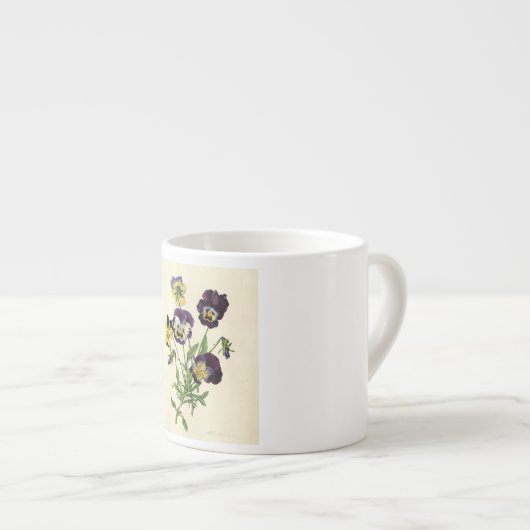 STIEFMÜTTERCHENS ESPRESSO TASSE (Vorderseite Rechts)