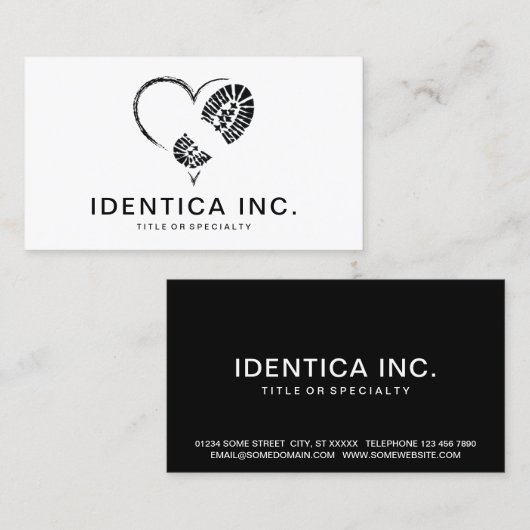 Stiefmütze Visitenkarte (Vorne/Hinten)