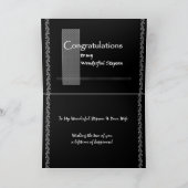 STIEFSOHN Hochzeits-Glückwünsche Karte (Innenseite)