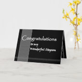 STIEFSOHN Hochzeits-Glückwünsche Karte (Gelbe Blume)