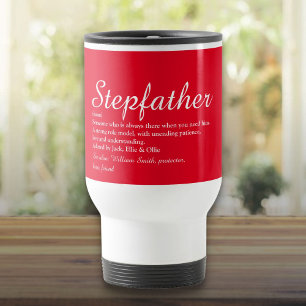 Stiefvater Definition Modern Script Rot Reisebecher