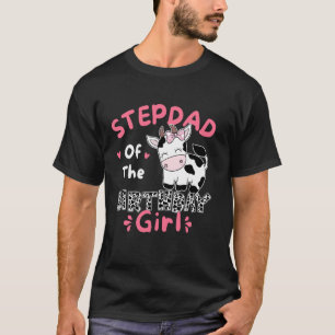 Stiefvater der Geburtstags-Farm-Kuh-Familie passen T-Shirt
